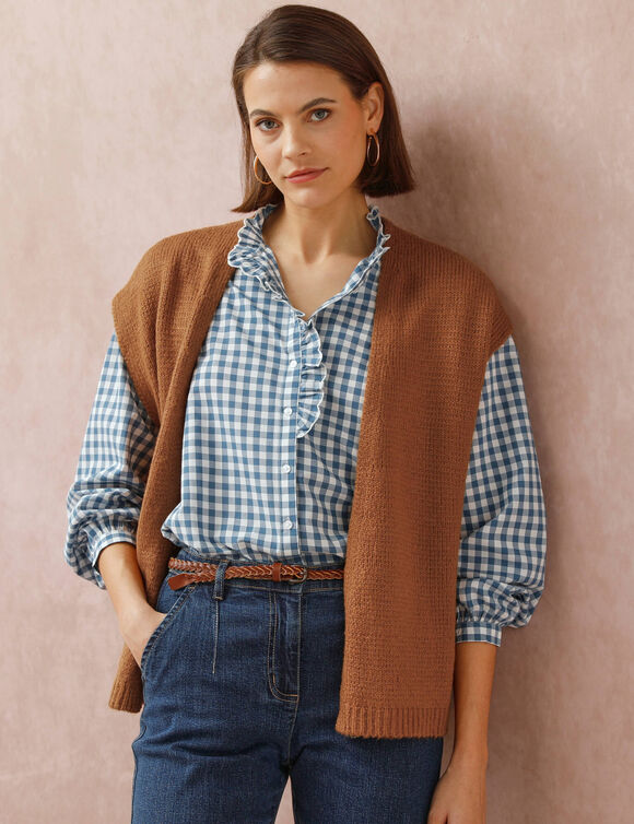 Mouwloos vest (hazelnootbruin) Mouwloos vest (hazelnootbruin)